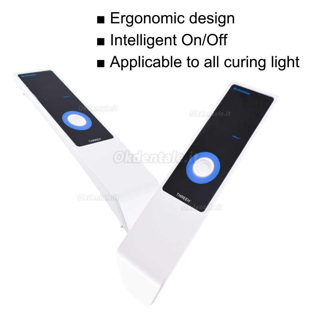 Radiometro THREEH BLUEmeter per lampade polimerizzanti led (Intervallo di rilevamento 50-3600mW/cm2)